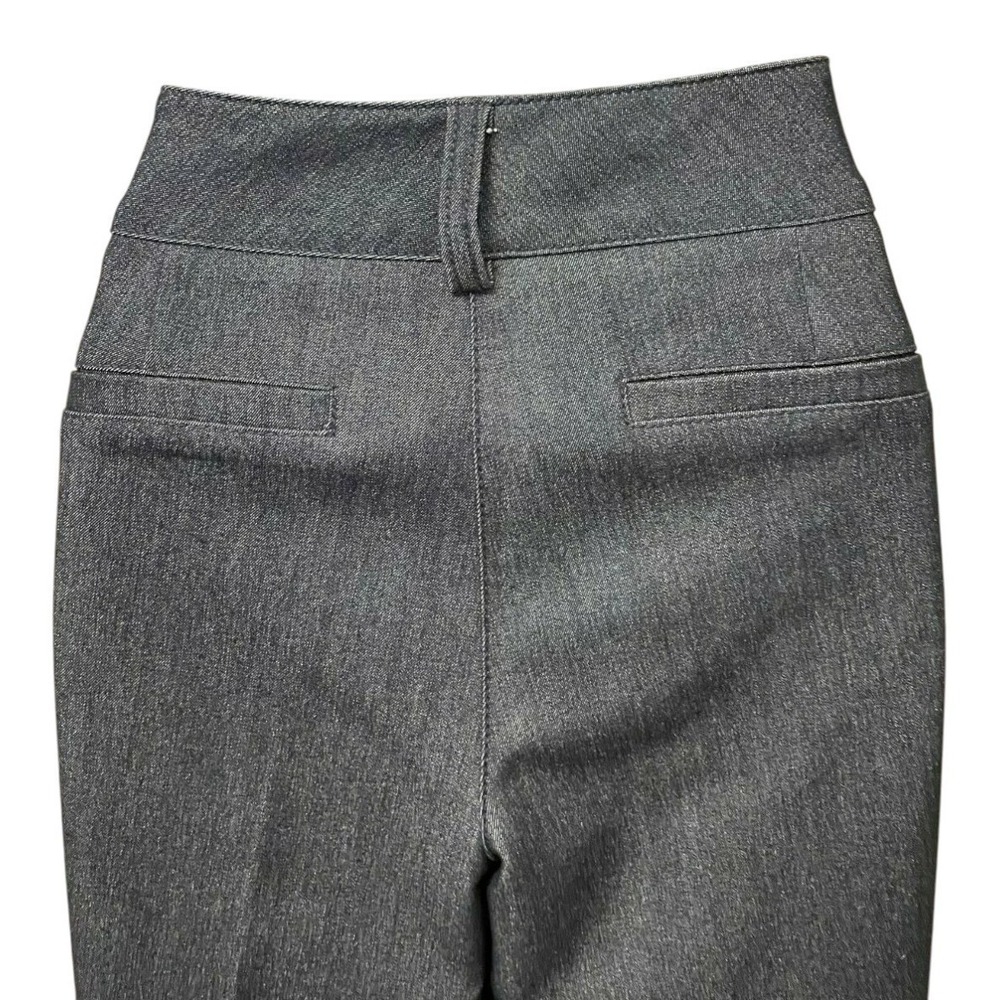 Cache Womens Modern Flat Front Bootcut Jeans Size 6 Blue Dark Wash Denim Stretch - Picture 11 of 14